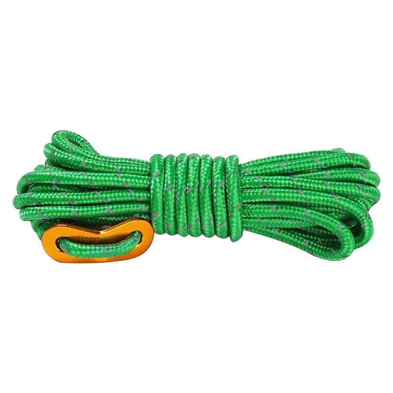 Cheap Goat Tents 4m Umbrella Rope Tent Rope Night Light Tent Rope Camping Buckle Windproof Rope   
